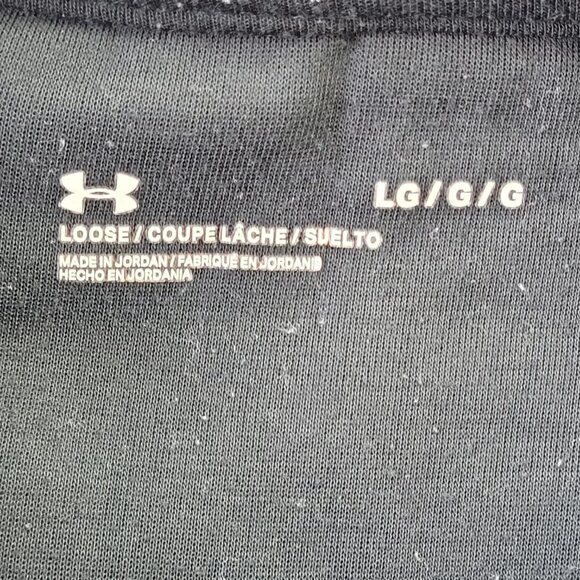 Under Armor Woman’s black loose fit hooded sweatshirt with mesh back insert L - Picture 9 of 12